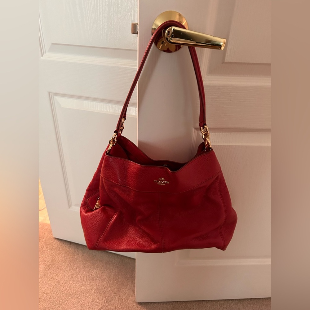 Coach Cherry Red Shoulder Bag